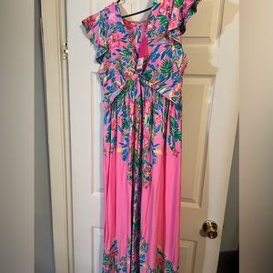 Lilly Pulitzer Verona flutter maxi dress. NWT